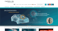 Desktop Screenshot of metallux.de