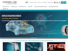 Tablet Screenshot of metallux.de